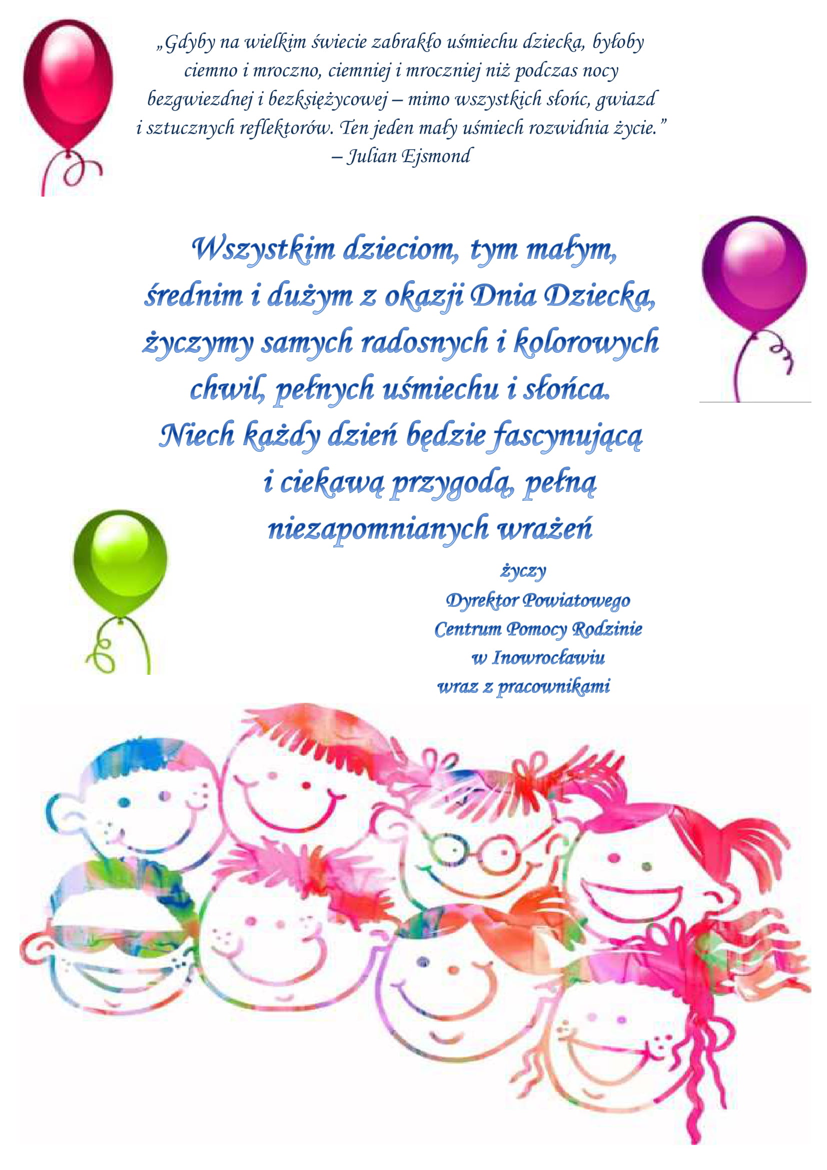 życzenia na Dzień Dziecka