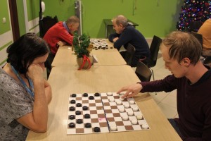 Uczestnicy turnieju podczas gry