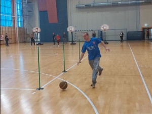 Uczestnik turnieju podczas gry