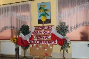 Tablica na Święto Niepodległości