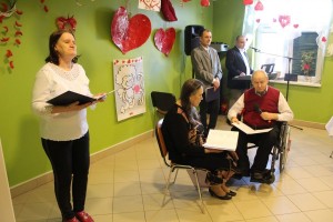 Uczestnicy spotkania walentynkowego