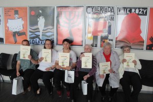 Mieszkańcy DPS na wernisażu