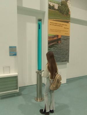 Uczestnicy wycieczki w Młynie Wiedzy