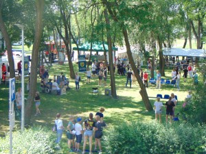 Widok na teren festynu