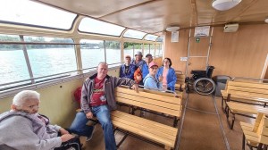 Uczestnicy wycieczki na statku